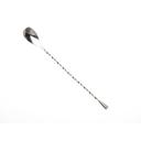 Barfly Stainless Steel Twisted Shaft Angled Bar Spoon, 11 7/8 inch