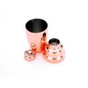 Barfly Copper Plated 3 Piece Heavy Duty Cocktail Shaker Set, 17 Ounce Capacity