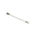Barfly Antique Copper Bar Spoon with Fork End, 12 3/8 inch