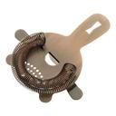 Barfly Antique Copper Heavy Duty 4 Prong Spring Bar Strainer, 5 5/8 inch Overall Length
