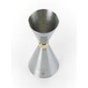 Barfly Stainless Steel Banded Cocktail Measuring Jigger, 1 x 2 Ounce