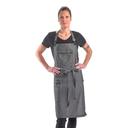 Mercer Culinary Metro Edge Server Black Denim Flannery Bib Apron