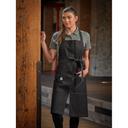 Mercer Culinary Metro Edge Server Zephyr Black Denim Bib Apron
