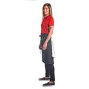 Mercer Culinary Metro Edge Server Mid-Bistro Wyatt Black Denim with Black Leather Accents Apron