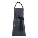 Mercer Culinary Metro Edge Server Scout Charcoal Gray Bib Apron