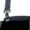 Mercer Culinary Metro Edge Server Renegade Black Canvas with Black Leather Straps Bib Apron