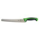 Mercer Culinary Millennia Colors Green Wavy Edge Wide Bread Knife, 10 inch