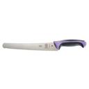 Mercer Culinary Millennia Colors Purple Wavy Edge Wide Bread Knife, 10 inch