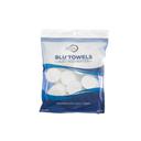 Mercer Culinary BLU White Medium-Duty Compressed Foodservice Towel, 9 1/2 x 23 1/2 inch - 50 per Pack