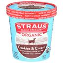 Straus Family Creamery Organic Cookies and Cream Ice Cream, 1 Pint -- 8 per case