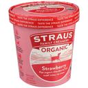 Straus Family Creamery, Super Premium Organic Ice Cream Strawberry -- 8 per case