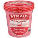 Straus Family Creamery, Super Premium Organic Ice Cream Strawberry -- 8 per case