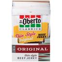Oh Boy Oberto Thin Style Original Beef Jerky - 1.2 oz. bag, 64 per case