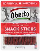Oberto Spicy Snack Sticks - Clipstrips, 5 Ounce -- 12 per case.