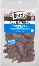 Oberto Peppered Beef Jerky, 9 Ounce -- 6 per case.