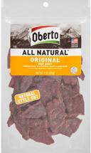 Oberto Mixed Original/Teriyaki/Peppered Beef Jerky - Tower, 9 Ounce -- 15 per case.
