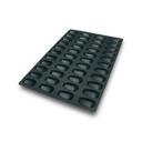 Silikomart Black Silicone 44 Cavities Madeleine Mold, 24 x 16 x 1.5 inch