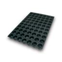 Silikomart Black Silicone 70 Cavities Mini Muffin Mold, 24 x 16 x 1.5 inch