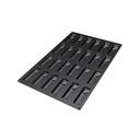 Silikomart Black Silicone 24 Cavities Triangle Mold, 24 x 16 x 1.5 inch