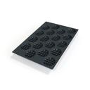 Silikomart Black Silicone 18 Cavities Waffle Mold, 24 x 16 x 1.5 inch