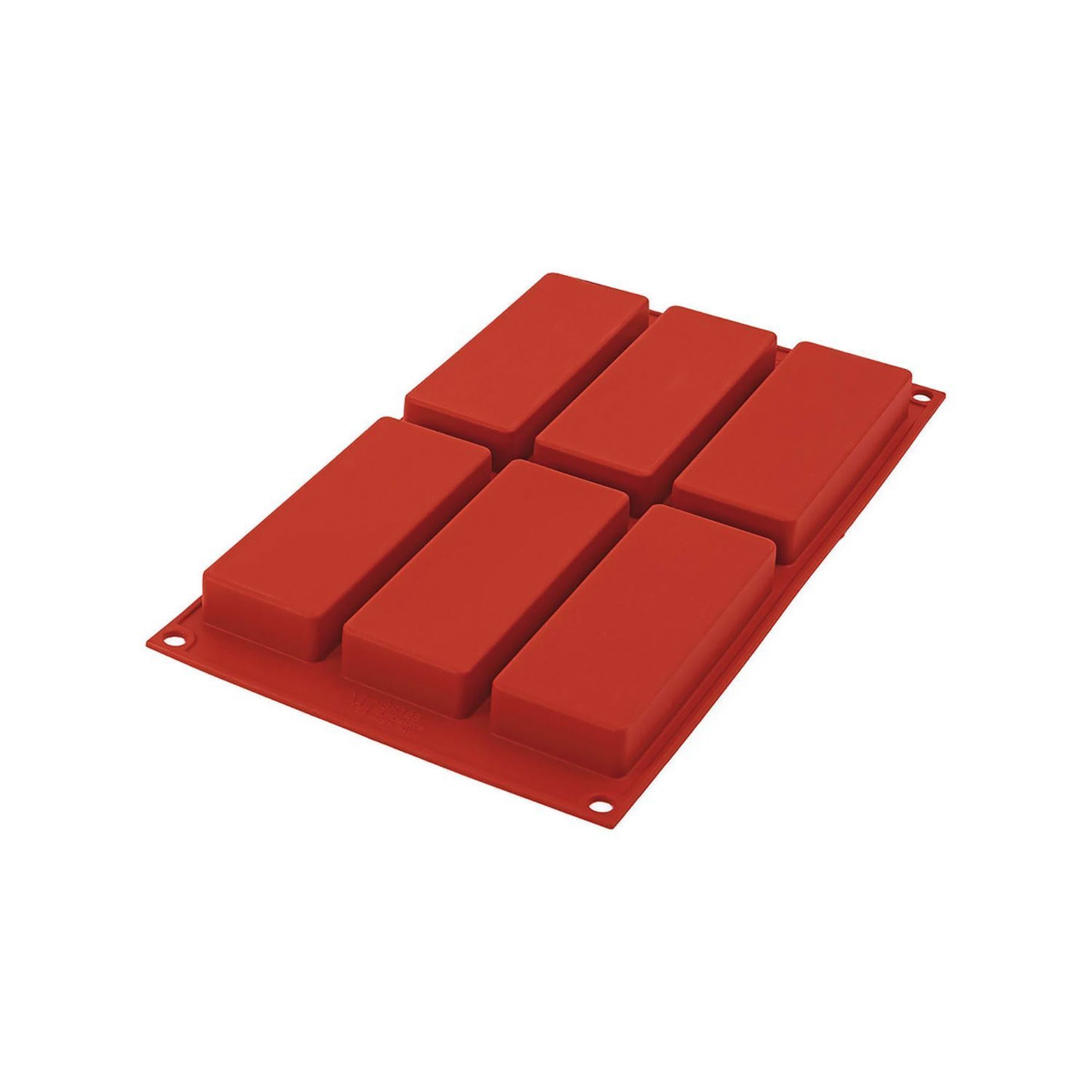 Silikomart SiliconFlex Alimentary Silicone 6 Cavities Slim Mold, 4 3/4 inch Length x 1 3/4 inch Width x 3/4 inch Height