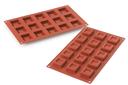 Silikomart SiliconFlex Alimentary Silicone 15 Cavities Mini Square Dessert Mold, 1.5 inch Length x 1.5 inch Width x 0.51 inch Height