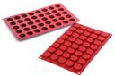 Silikomart SiliconFlex Alimentary Silicone 40 Cavities Pastille Mold, 1.10 x 0.43 inch Height Cavity