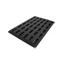 Silikomart Black Silicone 36 Cavities Financier Mold, 24 x 16 x 1 inch