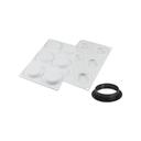Silikomart Round Tarte Ring and Silicone Mold Set, 67 x 15 Mold