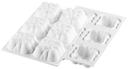 Silikomart CurveFlex Silicone 6 Cavities Cloud Mold, 2.79 inch Length x 2.79 inch Width x 1.33 inch Height