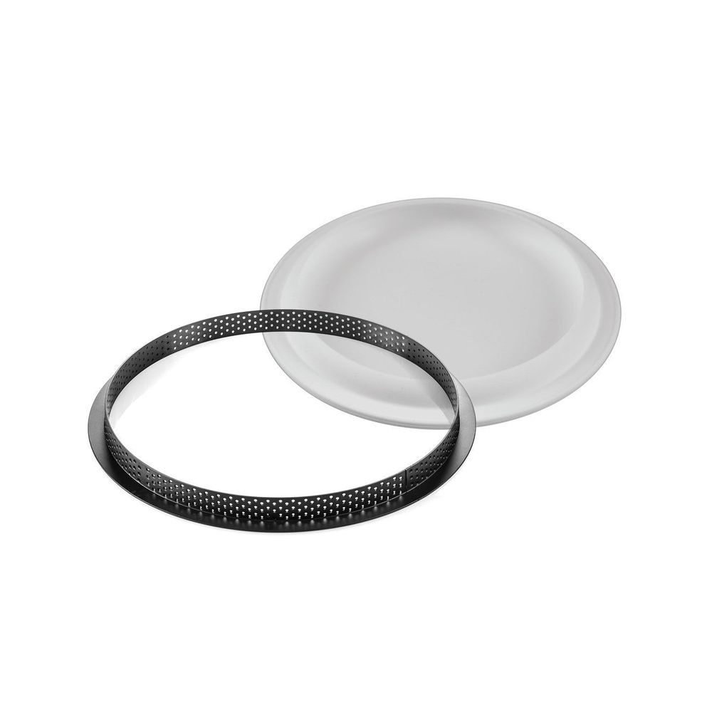 Silikomart Kit Tarte Ring Round Silicone Mold and Ring Set, 190 x 20 Millimeter Mold