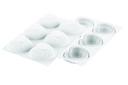 Silikomart CurveFlex Silicone 6 Cavities Lovely Mold, 3.2 inch Length x 3 inch Width x 1.2 inch Height