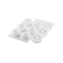 Silikomart Silicone 6 Cavities Oblio 95 Elegant Mold, 95 Milliliter Cavity