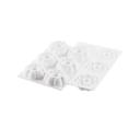 Silikomart CurveFlex Silicone 6 Cavities Truffle Crown Mold with Cutter, 3.25 inch Dia