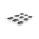 Silikomart CurveFlex Silicone 9 Cavities Judi Mold, 2.95 inch Length 1.6 inch Width x 0.98 inch Height Cavity