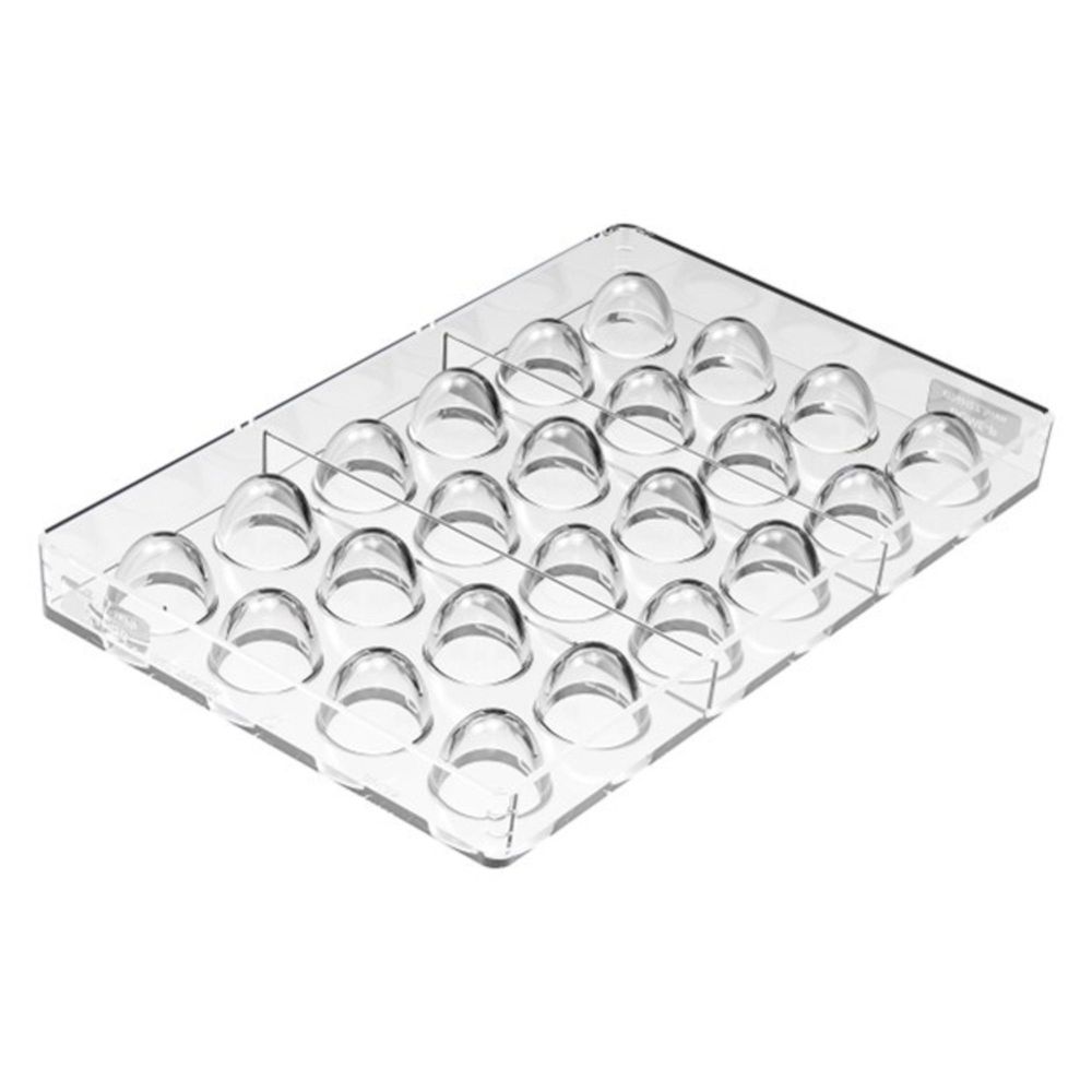 Silikomart Chocado 24 Cavities Dome Kit Trïtan and Silicone Mold, 0.70 x 0.90 inch Cavity