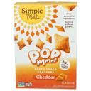 Simple Mills Pop Mmms Cheddar Veggie Flour Baked Snack Crackers, 4 Ounce -- 6 per case