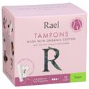 Rael Organic Super Cotton Tampon, 18 count