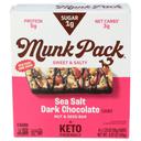 Munk Pack Sea Salt Dark Chocolate Nut and Seed Bar, 4.92 Ounce -- 6 per case