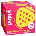 Poppi Strawberry Lemon Prebiotic Soda, 12 Fluid Ounce -- 24 per case