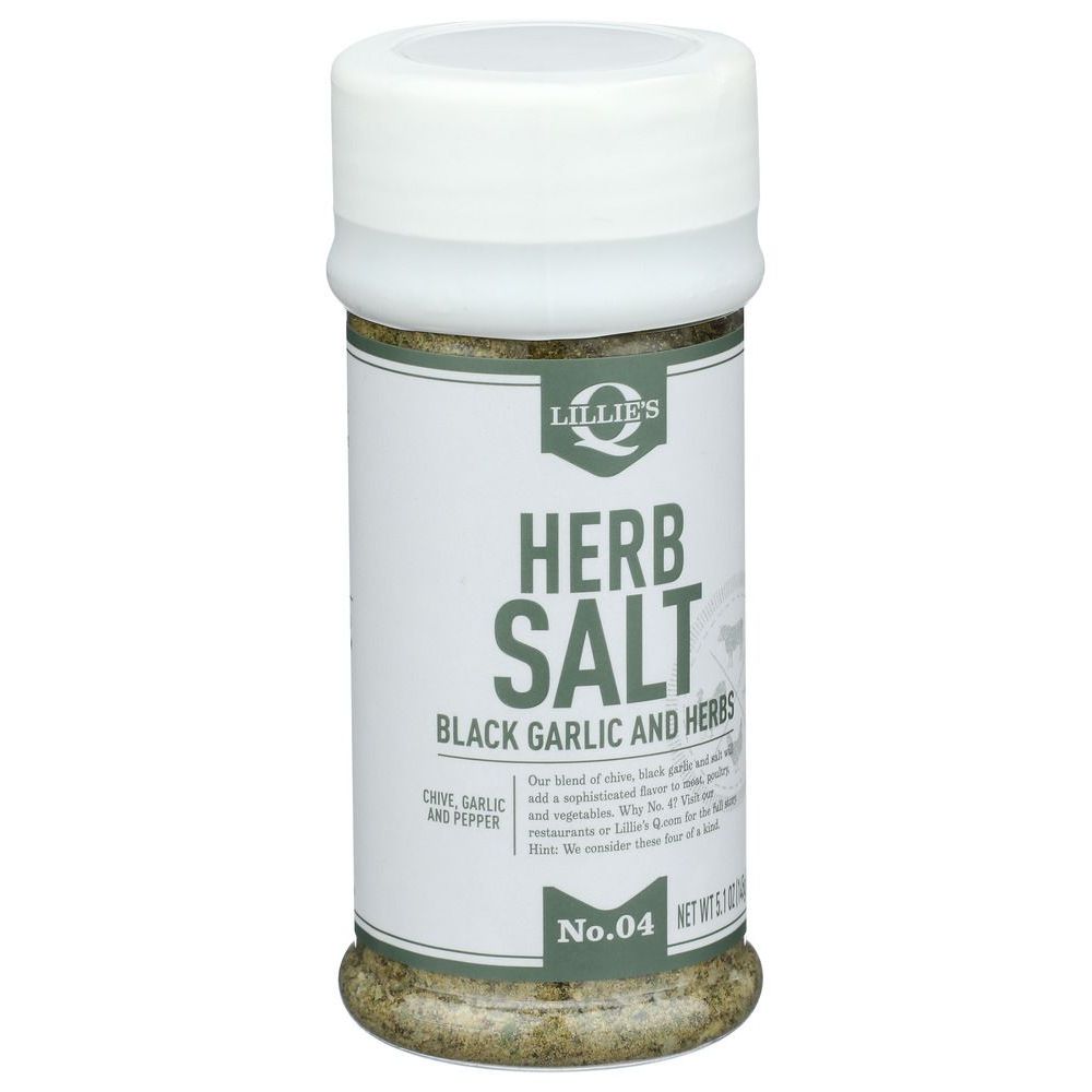 Lillies Q Black Herb Salt Blend Seasoning, 5.8 Ounce -- 6 per case