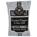Pop Daddy Cracked Pepper and Sea Salt Kettle Cooked Potato Chips, 5 Ounce -- 12 per case