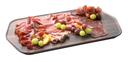 Rosseto Forme Melamine Rectangle Walnut Tray, set of 3