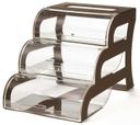 Rosseto Three Tier Bakery Case with Bronze Frame, 15.4 x 23.5 x 15.75 inch