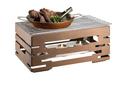 Rosseto Multi-Chef Bronze Warmer Kit with Grill 3 Fuel Holders and Reversible Burner Stand, 23.25 x 13.5 x 10.38 inch