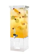 Rosseto Square Clear Acrylic Base Beverage Dispenser, 3 Gallon Capacity