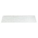 Rosseto Kalderon Currente White Narrow Rectangle Handmade Glass Surface, 31 x 7.9 x 0.4 inch