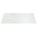 Rosseto Kalderon Currente White Wide Rectangle Handmade Glass Surface, 31 x 11.8 x 0.4 inch