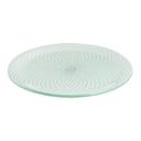 Rosseto Kalderon Spiro White 13 inch Round Handmade Glass Platter, set of 2