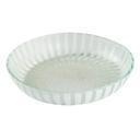 Rosseto Kalderon Stelo White 11 inch Round Shallow Handmade Glass Bowl, set of 2